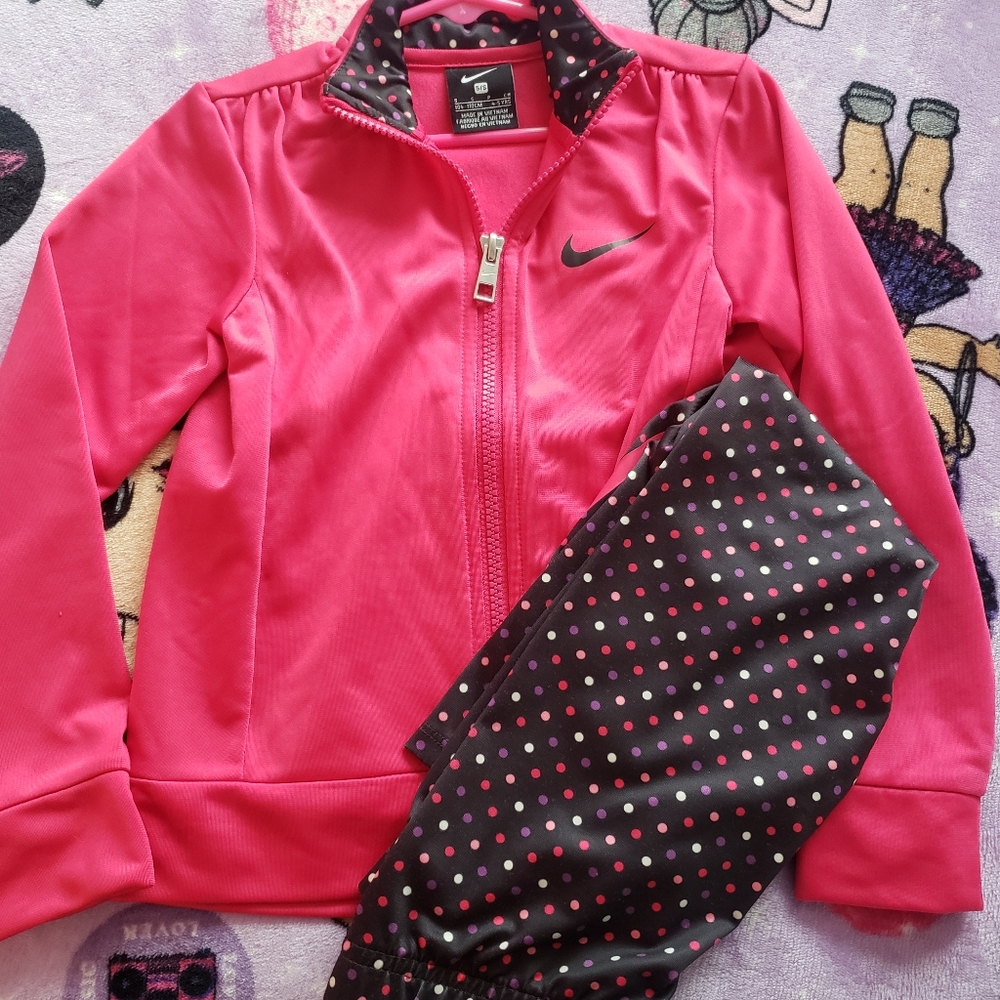 Cute Polka-dot Nike Track Suit